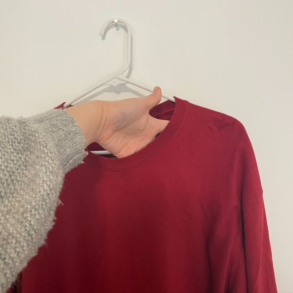 DULUTH TRADING CO COMPANY Mens Longtail T Relaxed Fit Long Sleeve T-Shirt Red M - Picture 5 of 11